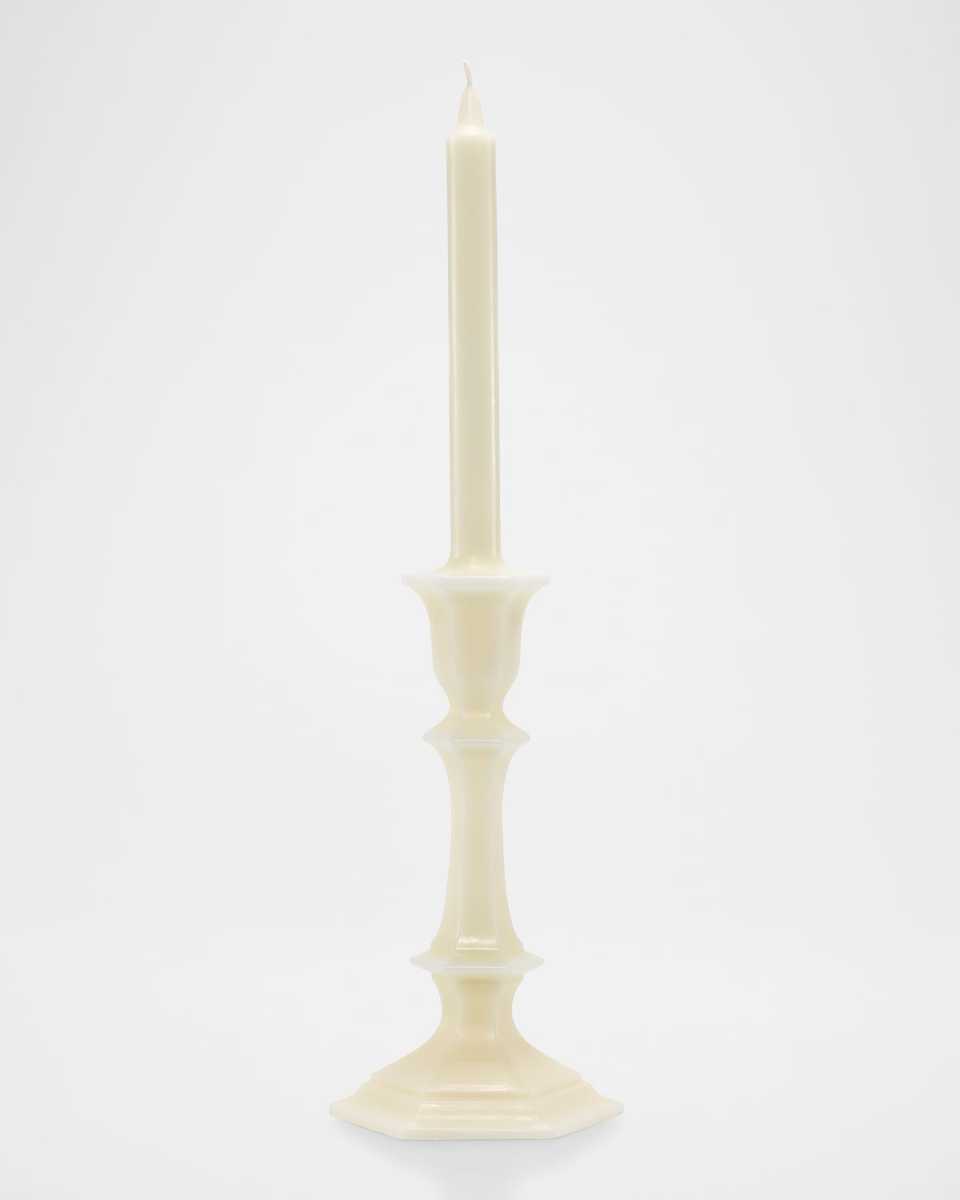 Harcourt Candlestick Candle, Ivory